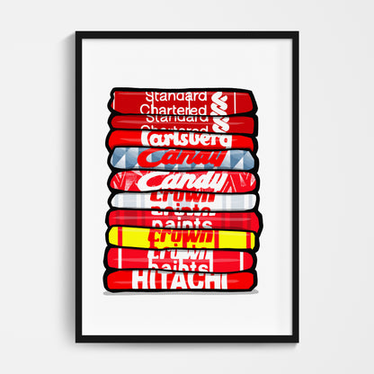 Liverpool Shirt Stack Print