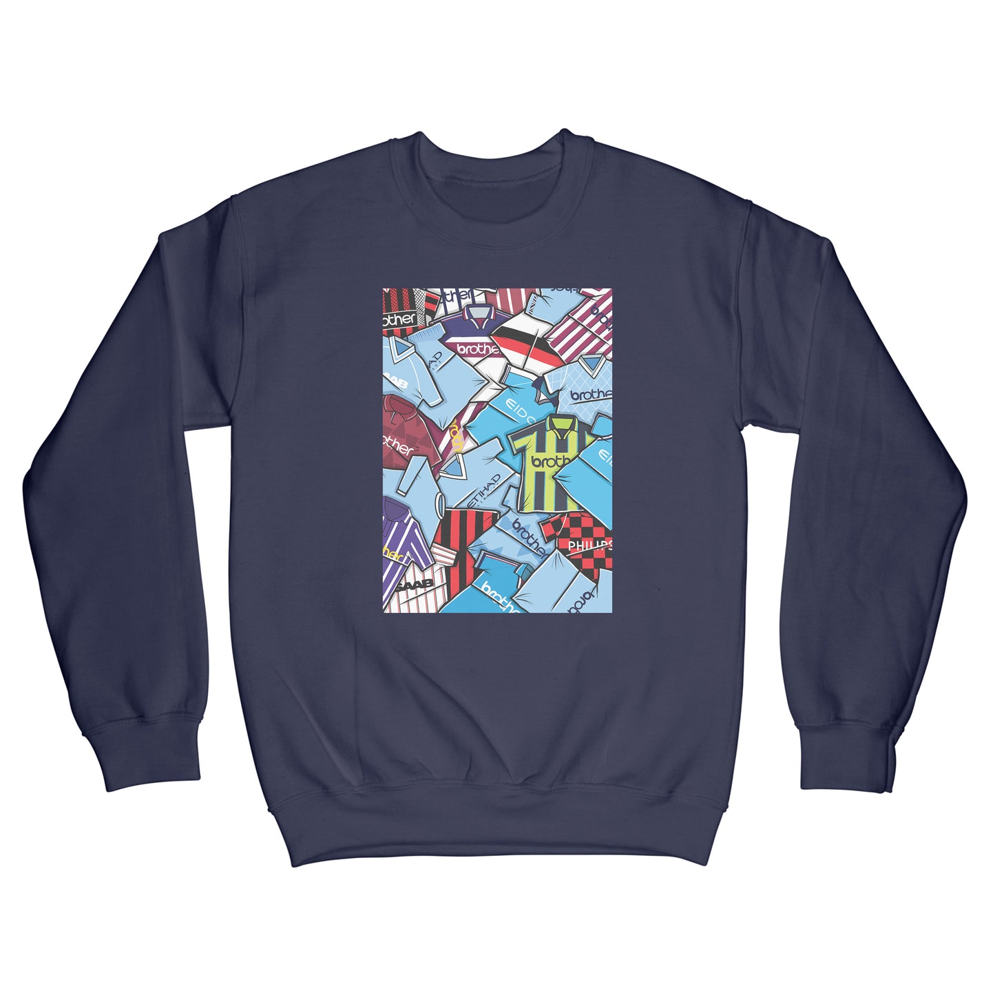 Manchester City Shirts Mash Up Sweatshirt