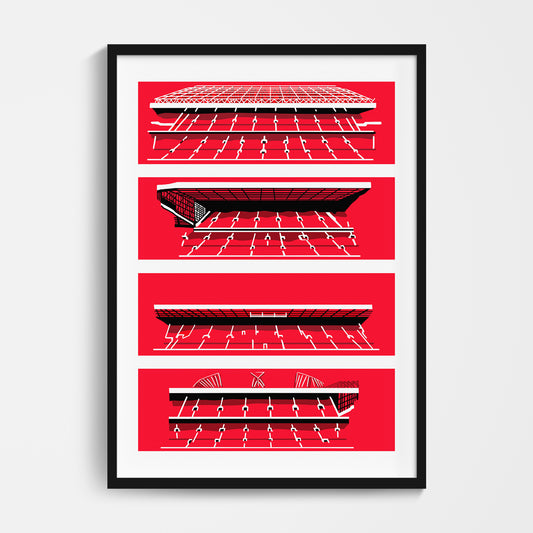 Manchester Utd Stadium Print