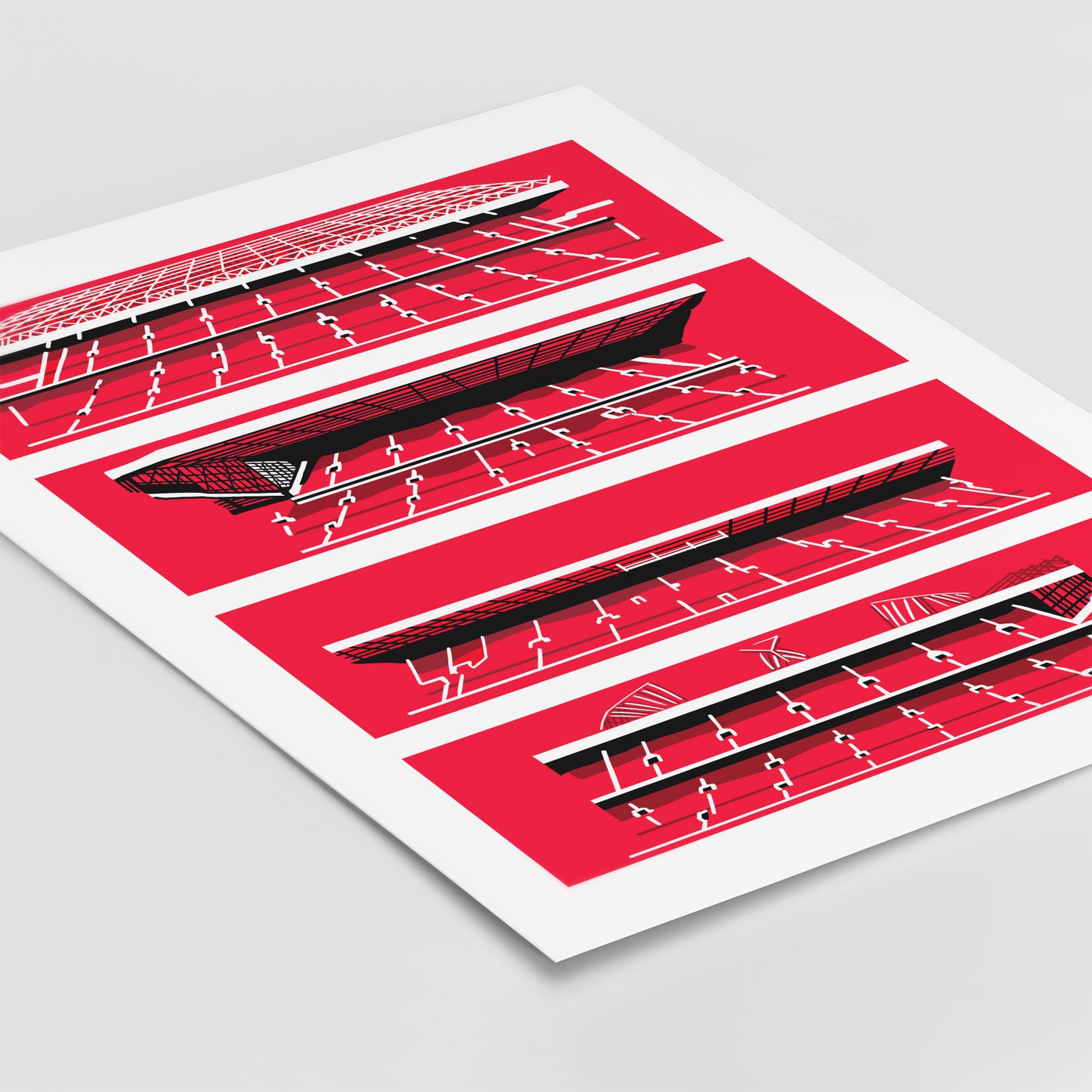 Manchester Utd Stadium Print