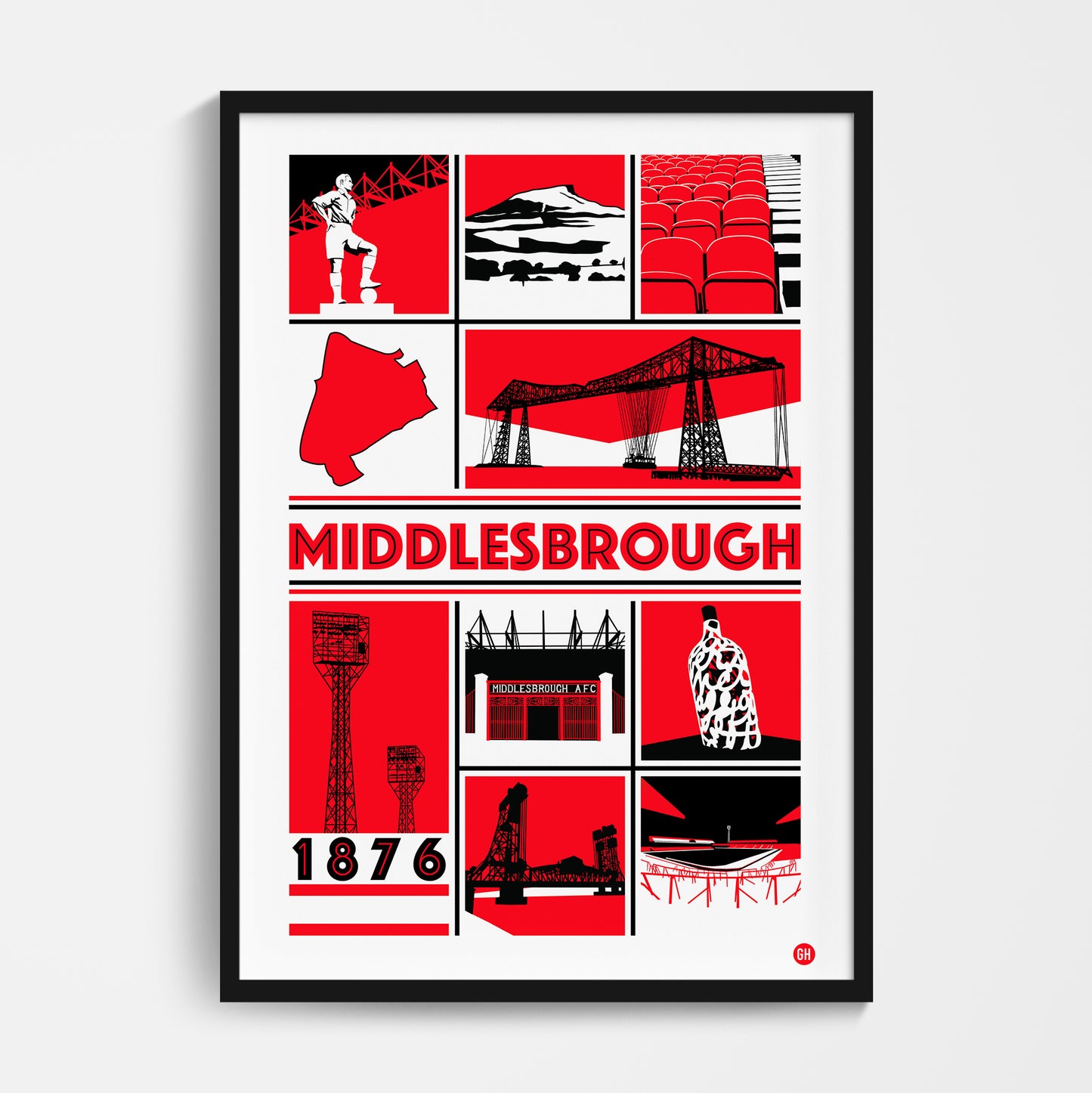 Middlesbrough Football Print