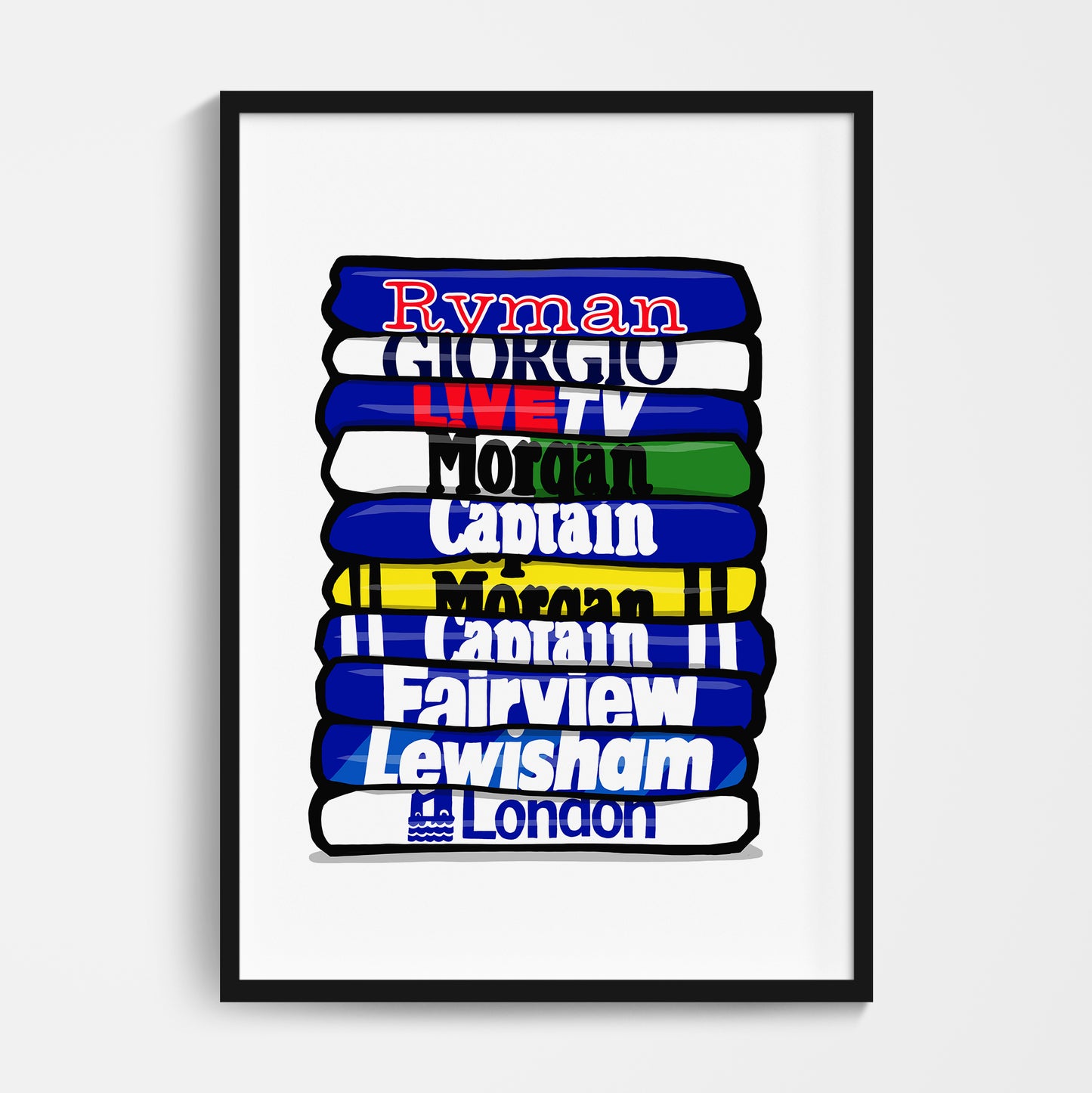 Millwall Shirt Stack Print