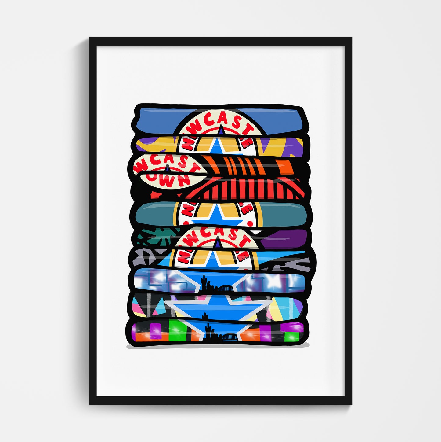 Newcastle Goalkeeper Shirt Stack Print