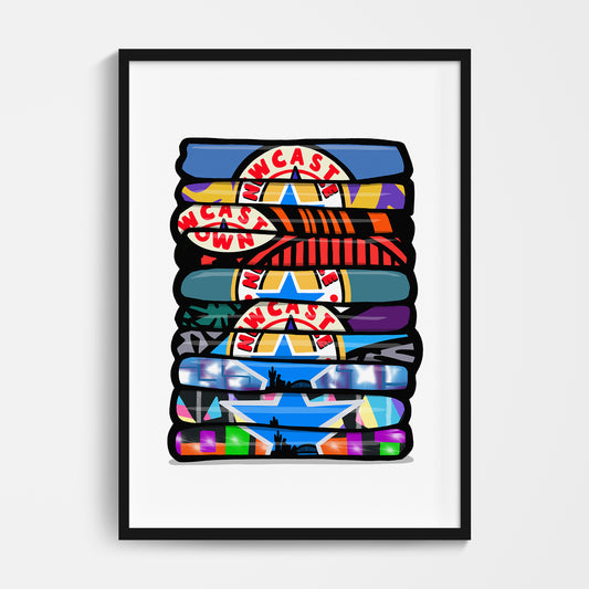 Newcastle Goalkeeper Shirt Stack Print