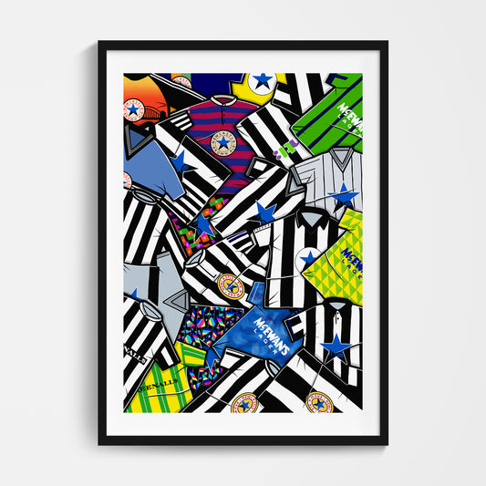 Newcastle Shirts Mash Up Print