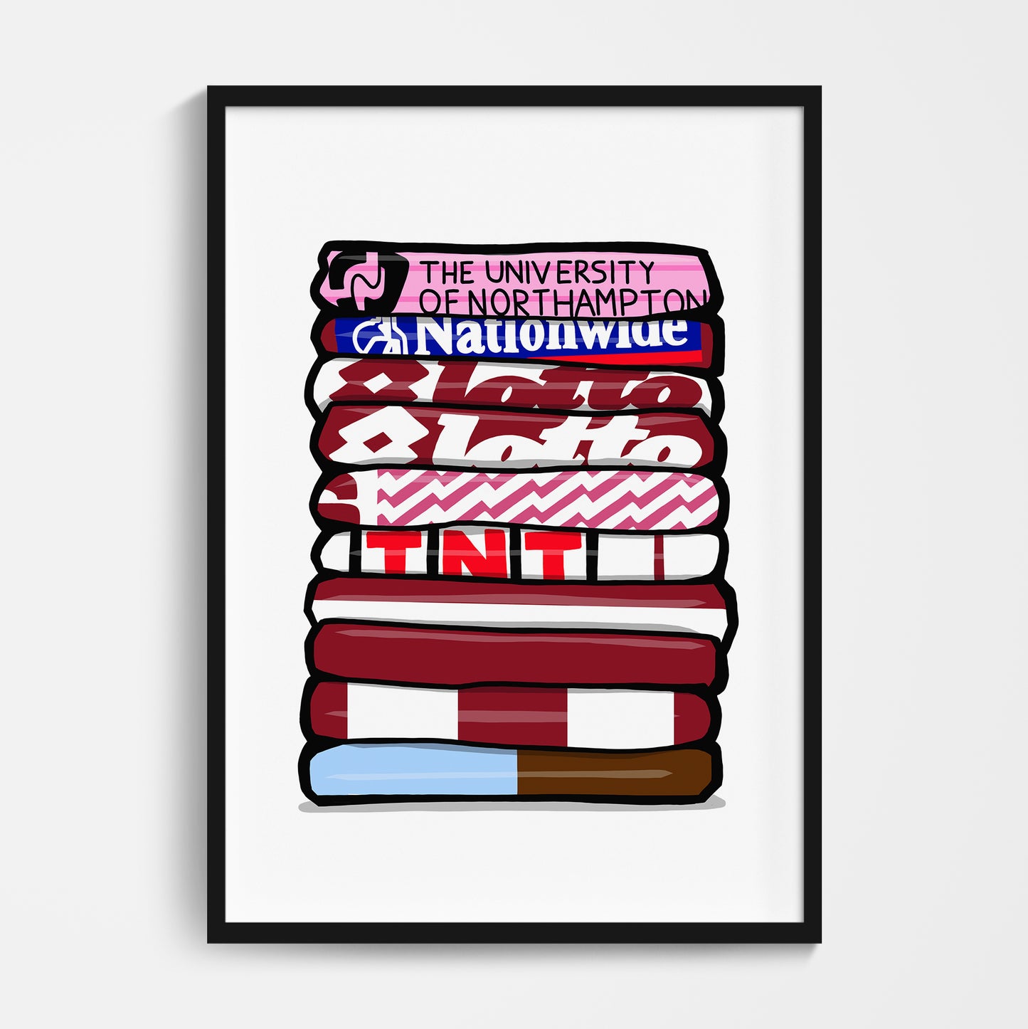 Northampton Shirt Stack Print