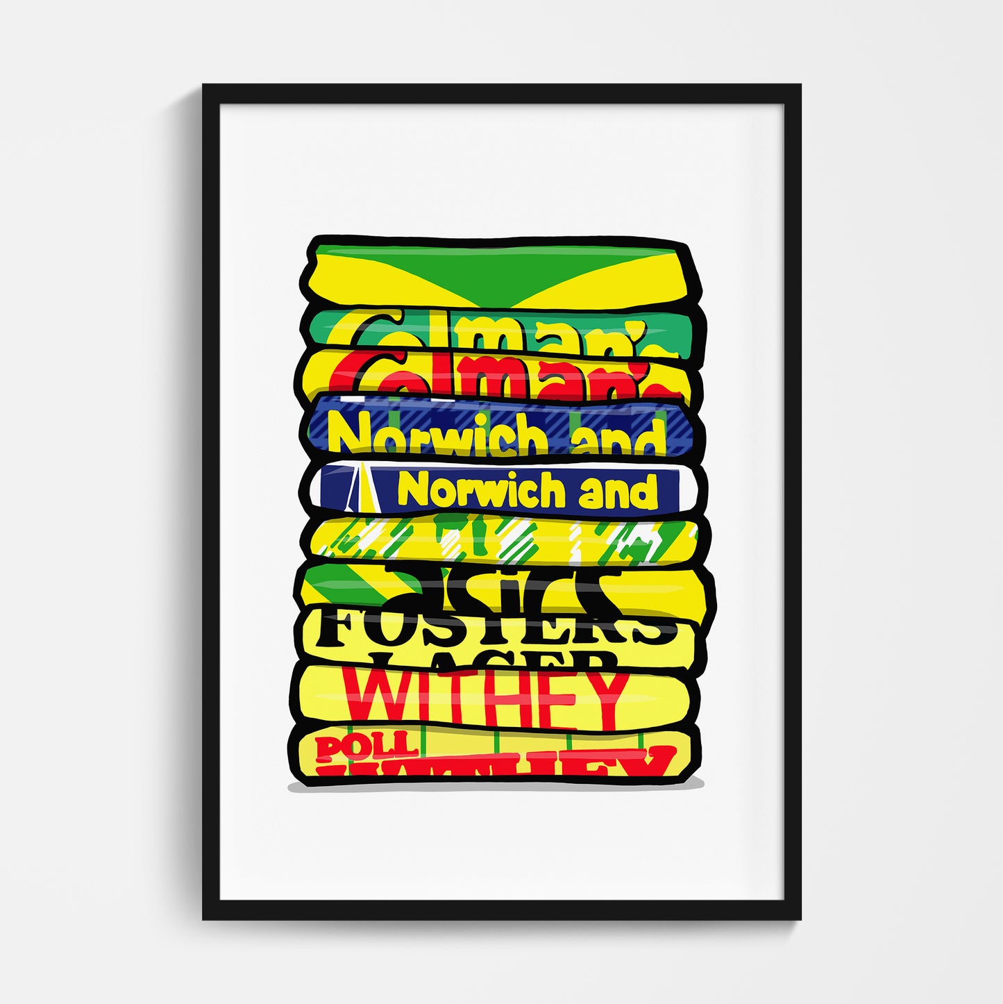 Norwich Shirt Stack Print