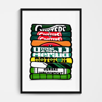 Plymouth Shirt Stack Print