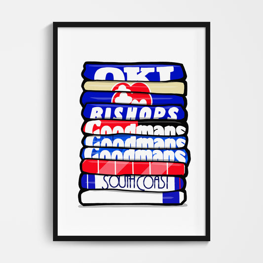 Portsmouth Shirt Stack Print