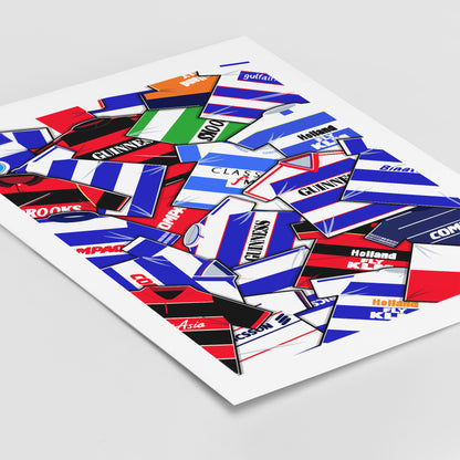 QPR Shirts Mash Up Print