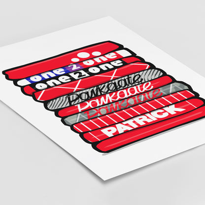 Rotherham Shirt Stack Print