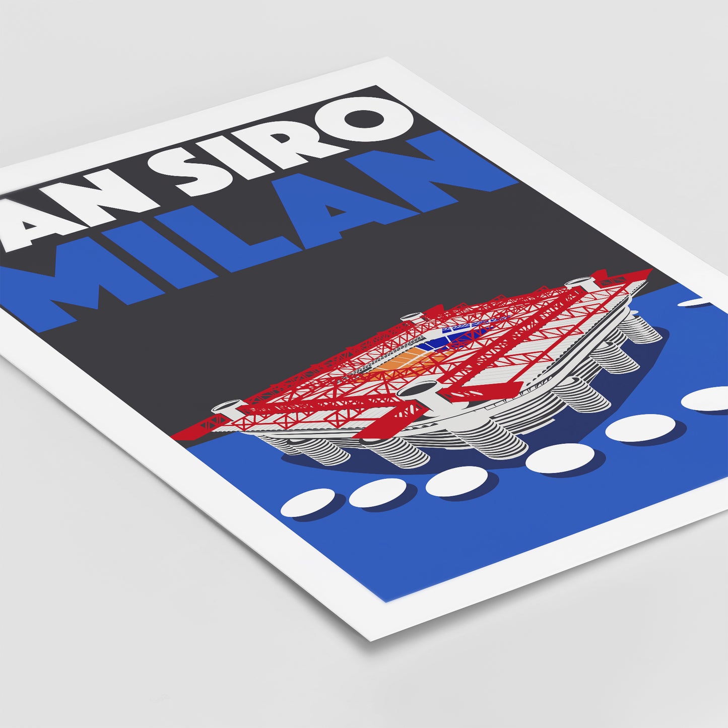 San Siro Milan Print (Blue)