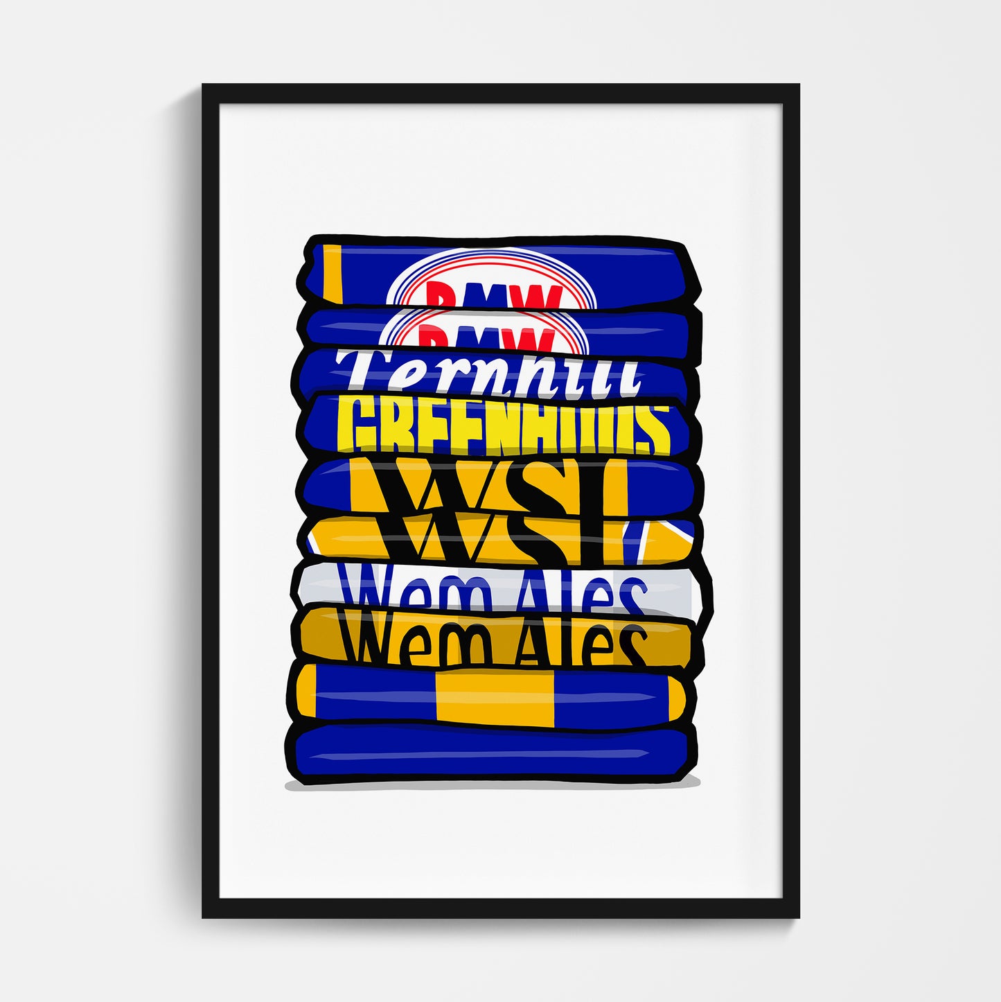 Shrewsbury Shirt Stack Print