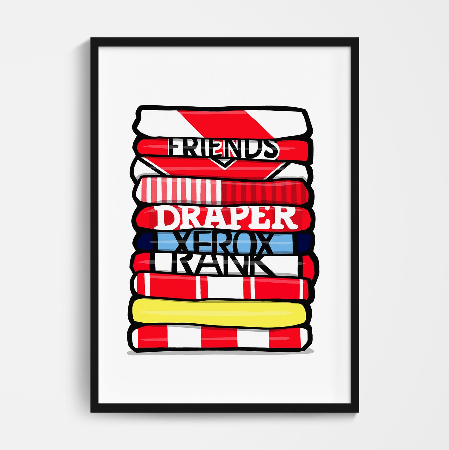 Southampton Shirt Stack Print