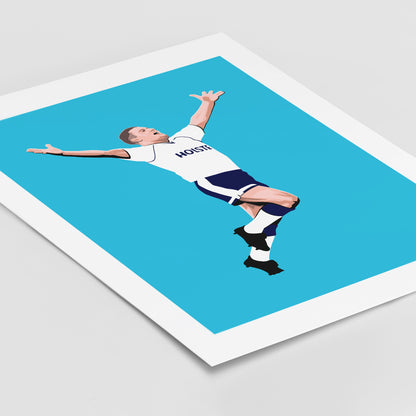 Tottenham 1991 Gazza Print