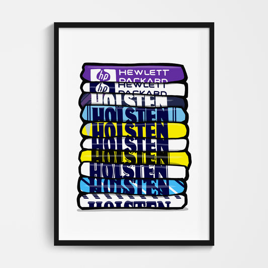 Tottenham Shirt Stack Print