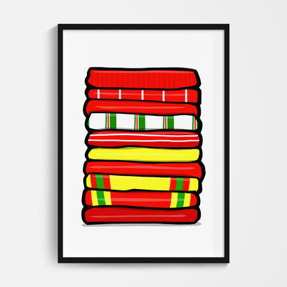 Wales Shirt Stack Print