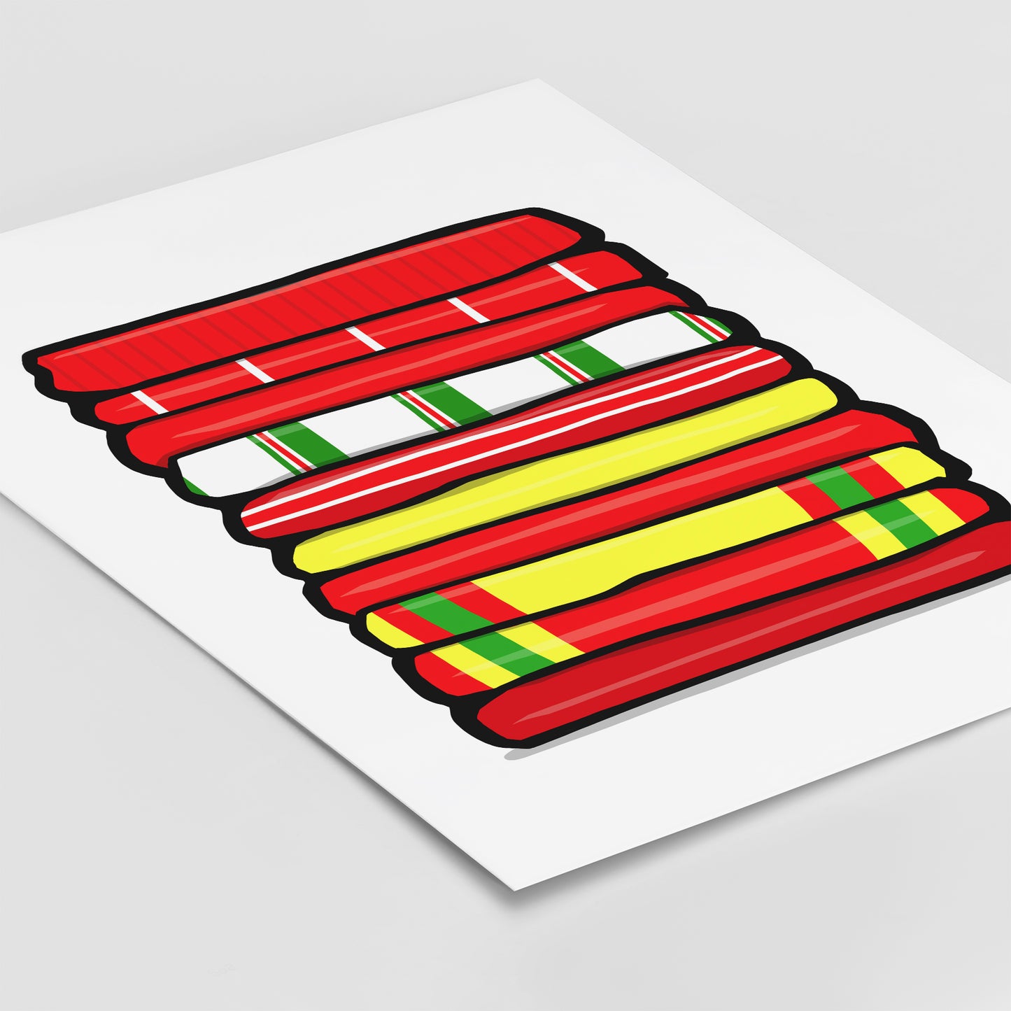 Wales Shirt Stack Print