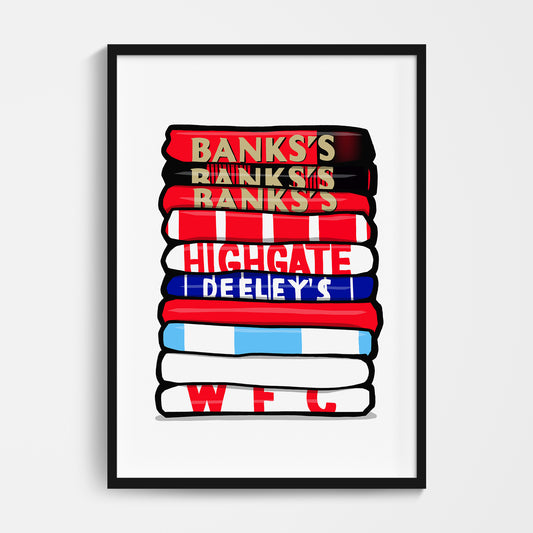 Walsall Shirt Stack Print