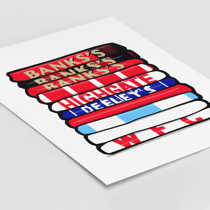 Walsall Shirt Stack Print