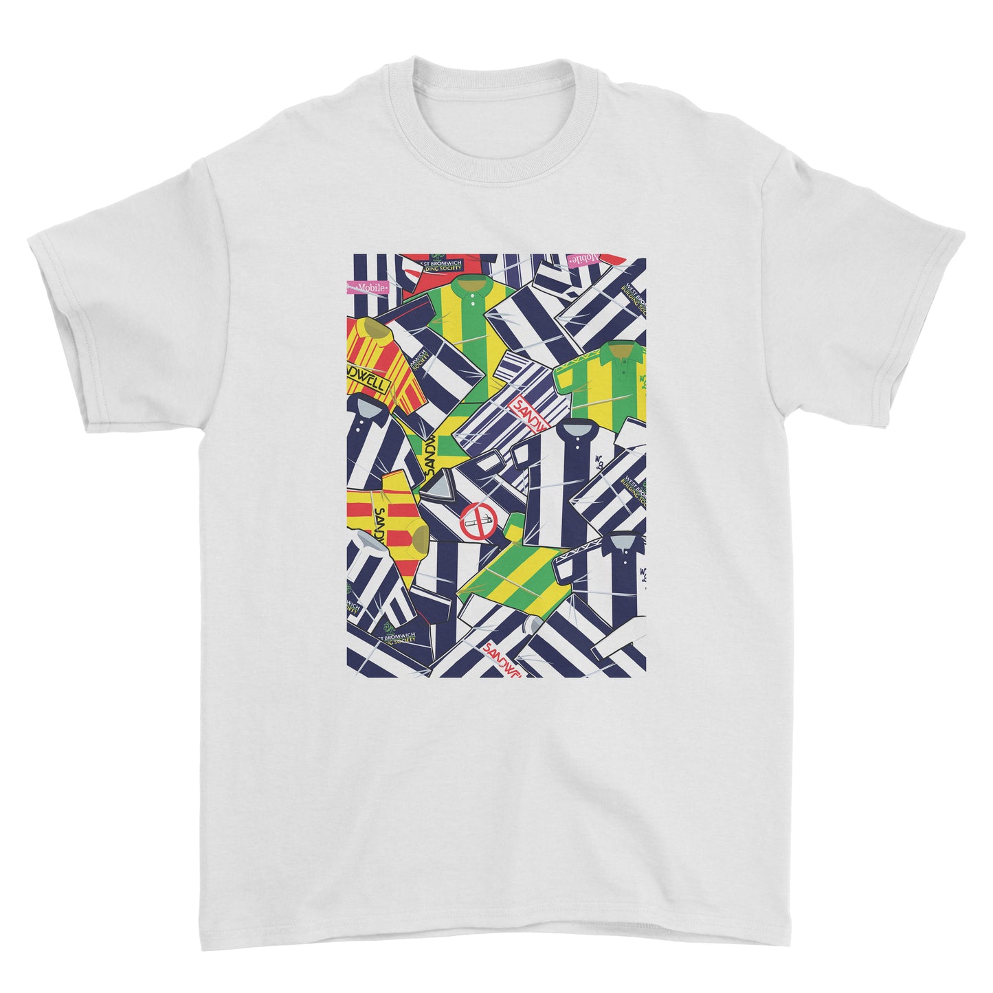 West Brom Shirts Mash Up Tee