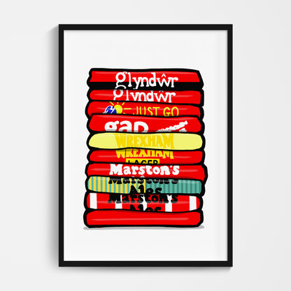 Wrexham Shirt Stack Print